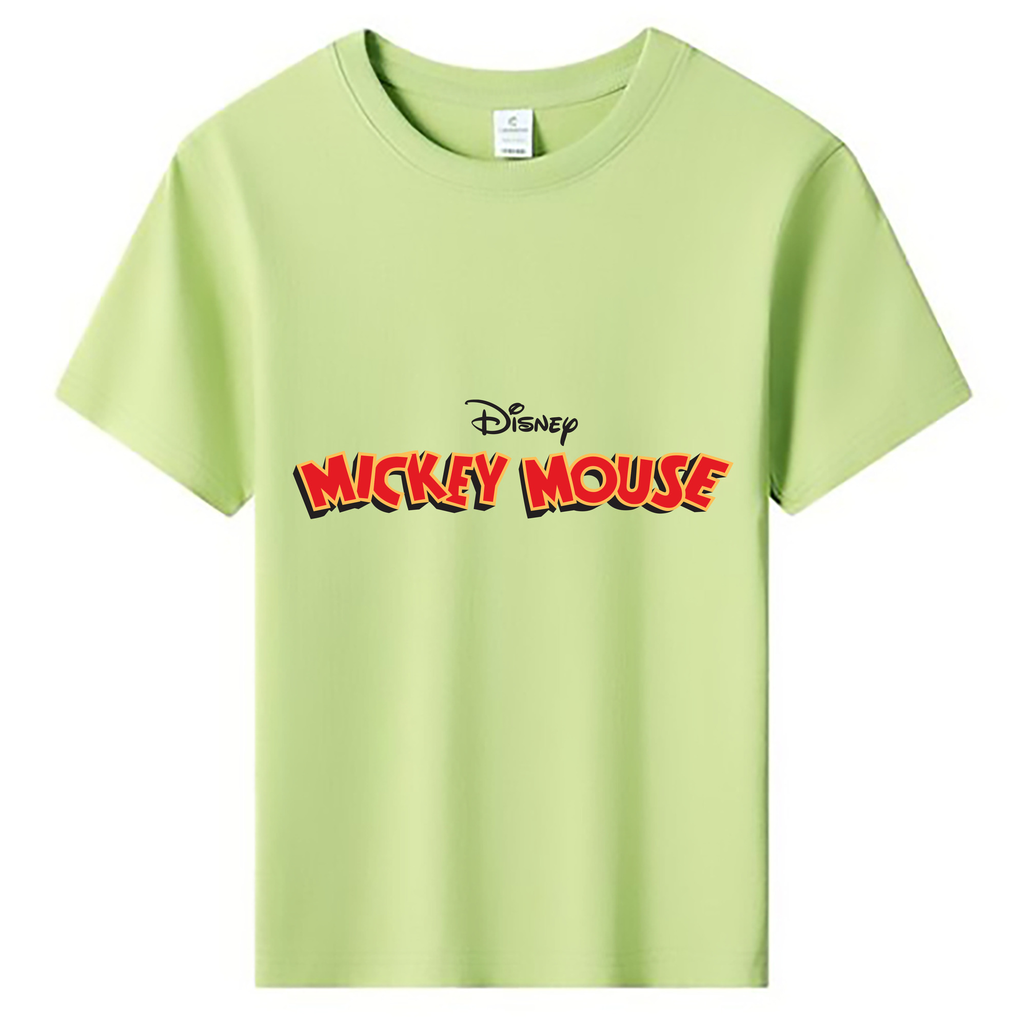 ミッキーマウス Mickey Mouse 綿100％キッズTシャツ（フロントプリント）